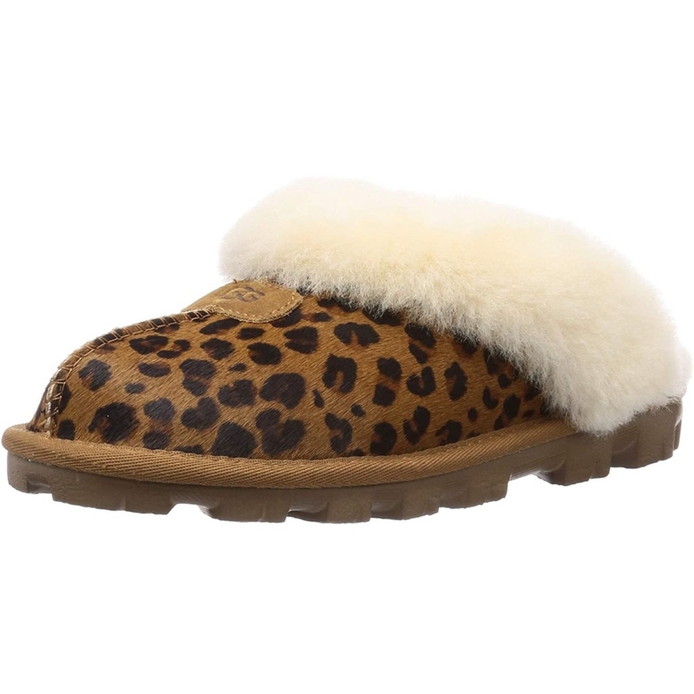 NIB UGG Women's Coquette Leopard Slipper